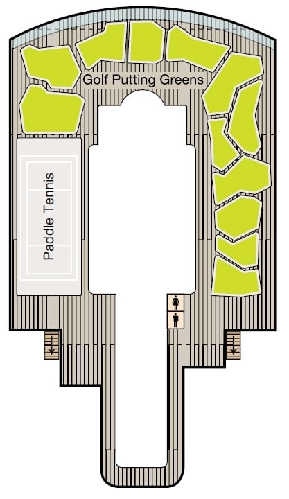 Deck plan for Deck 16