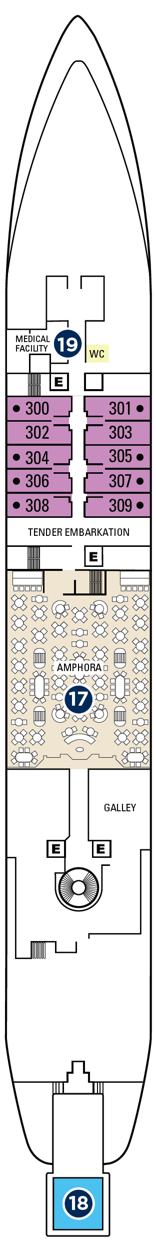 Deck plan for Deck 3
