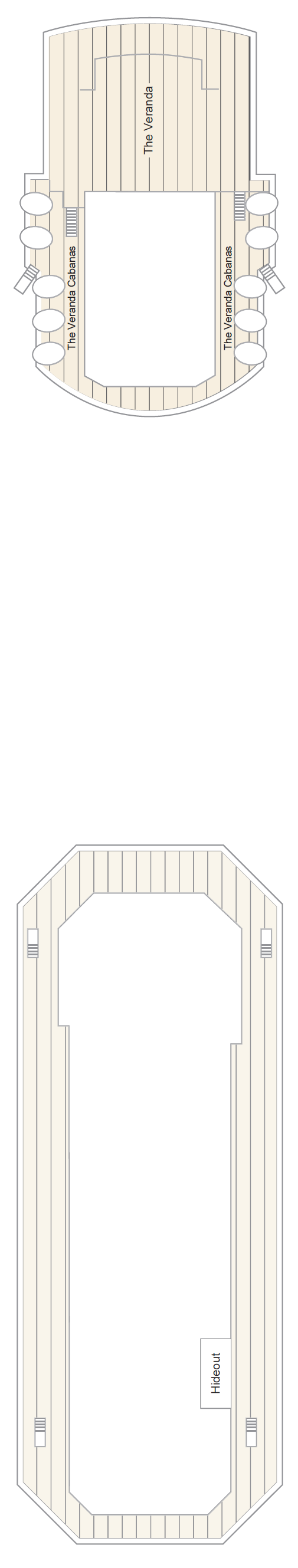 Deck plan for Deck 14