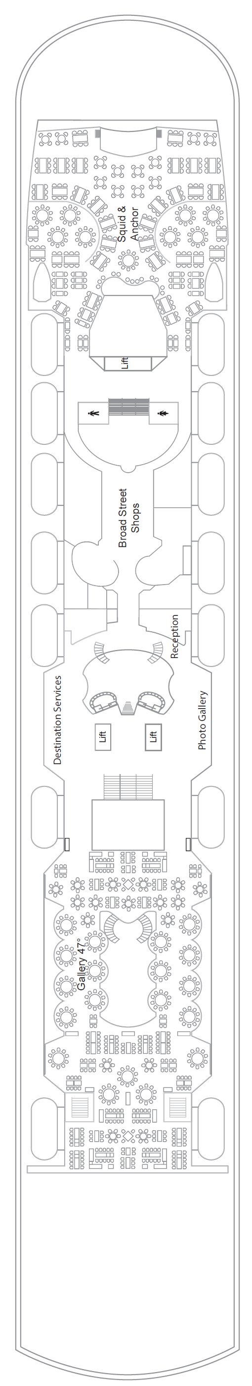 Deck plan for Deck 5