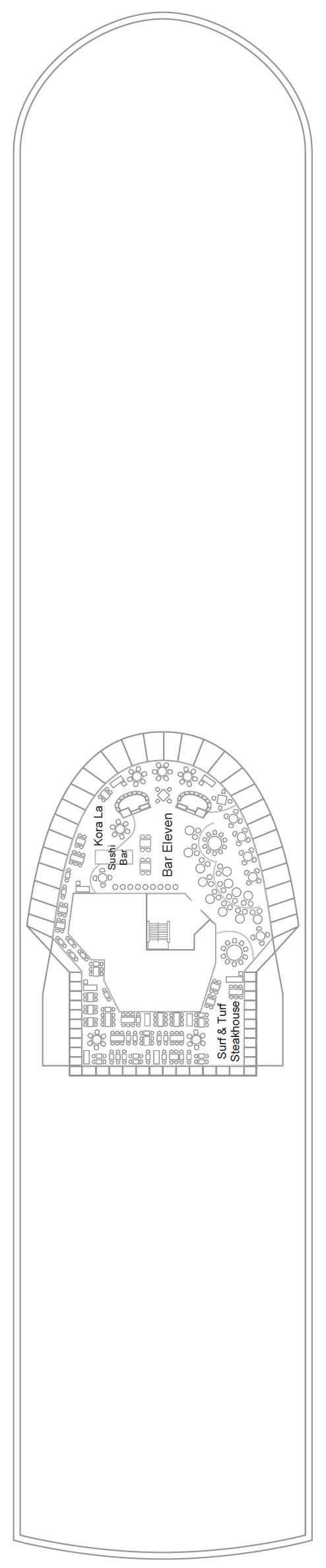 Deck plan for Deck 11