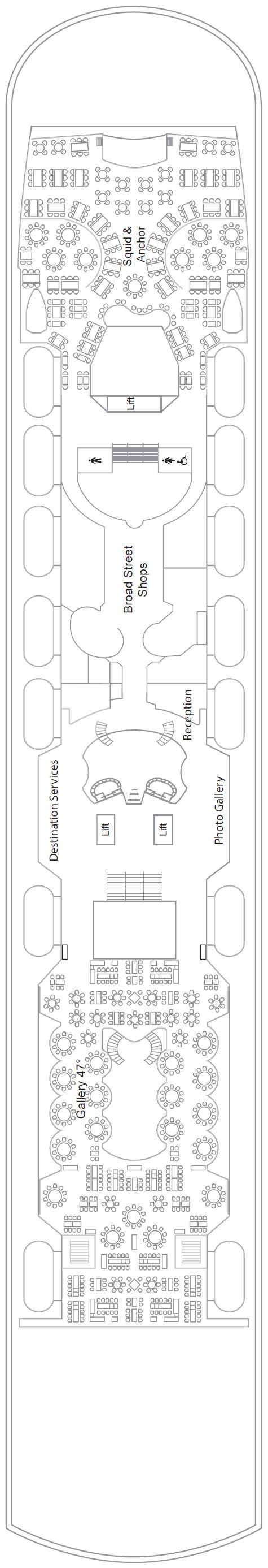 Deck plan for Deck 5