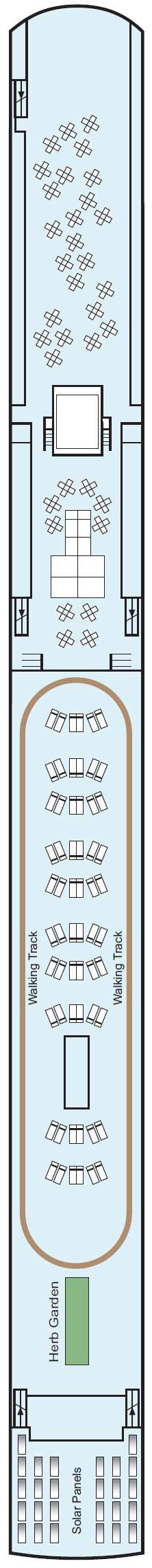 Deck plan for Sun Deck