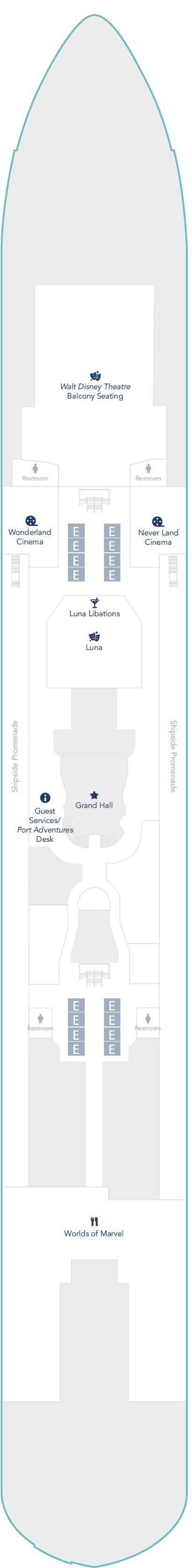 Deck plan for Deck 4