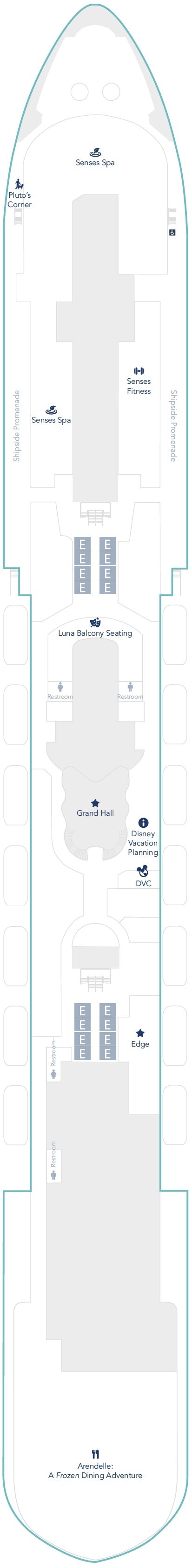 Deck plan for Deck 5