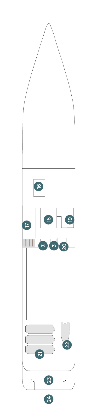 Deck plan for Deck 2