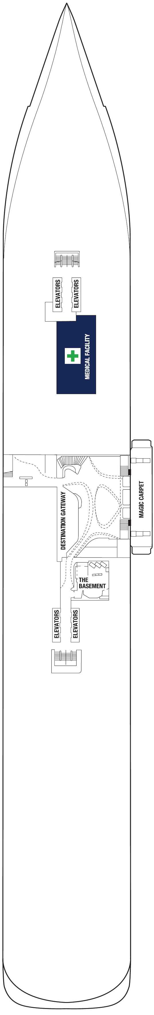 Deck plan for DECK TWO