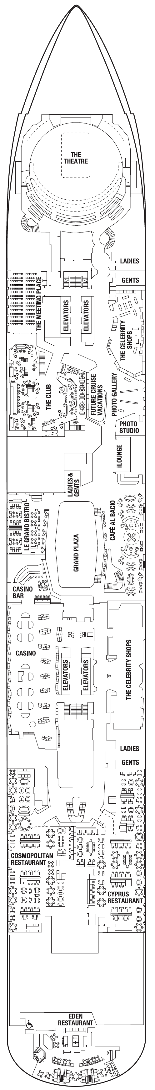 Deck plan for DECK FOUR