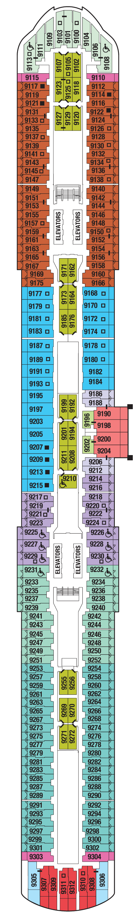 Deck plan for DECK NINE