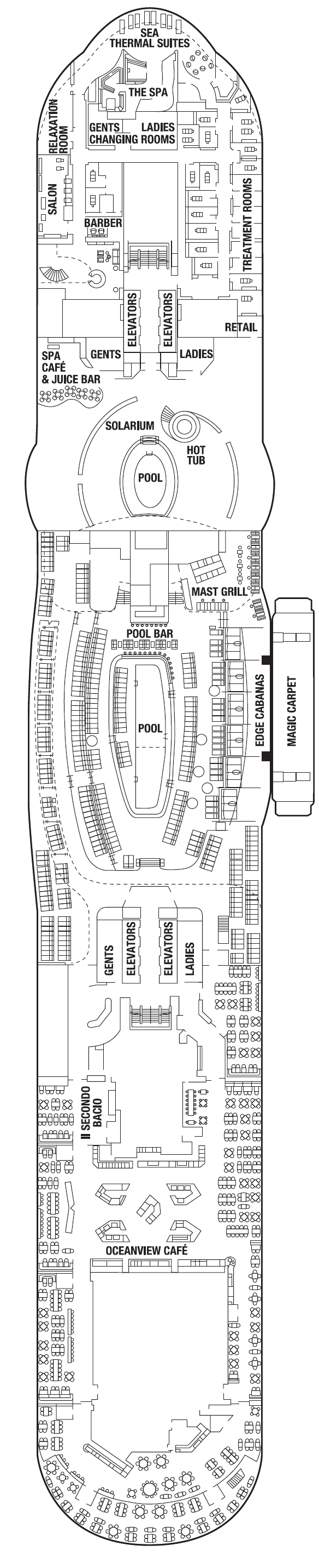 Deck plan for DECK FOURTEEN