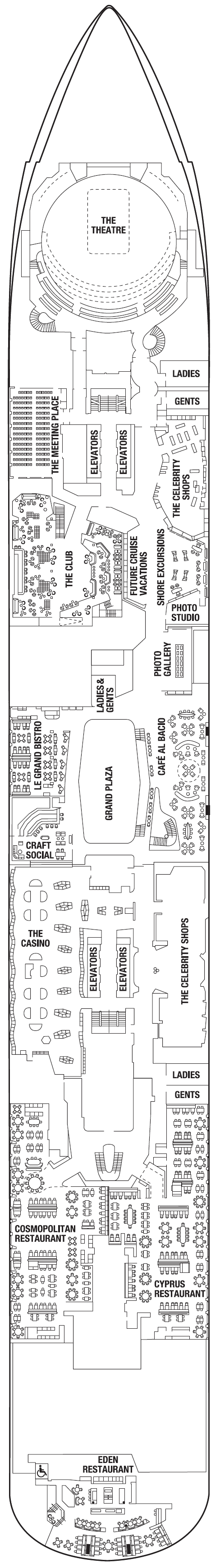 Deck plan for DECK FOUR