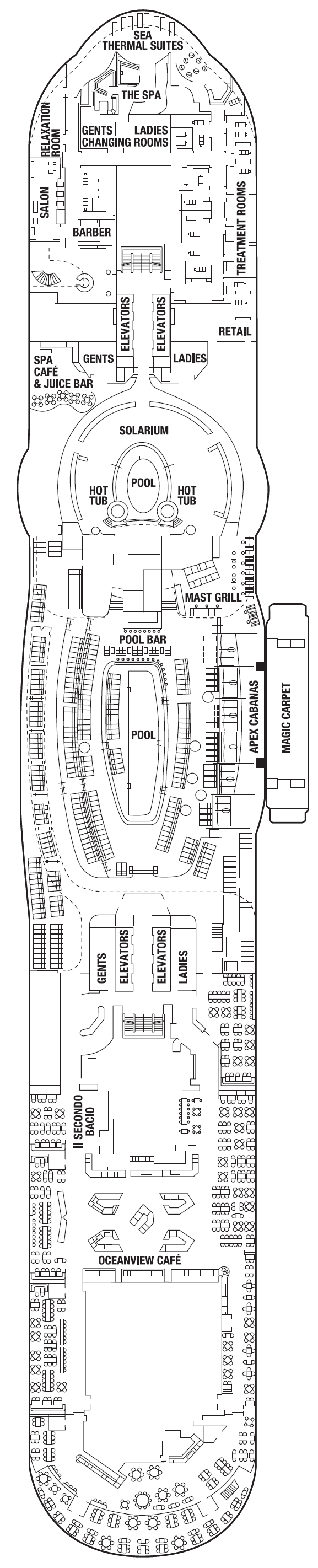 Deck plan for DECK FOURTEEN