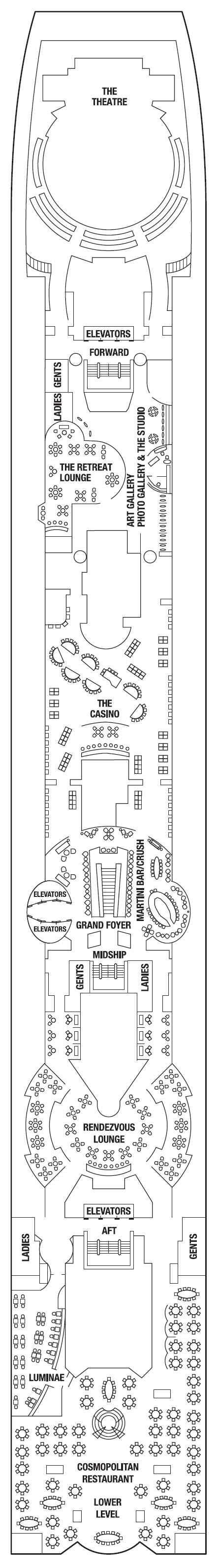 Deck plan for PROMENADE DECK 4