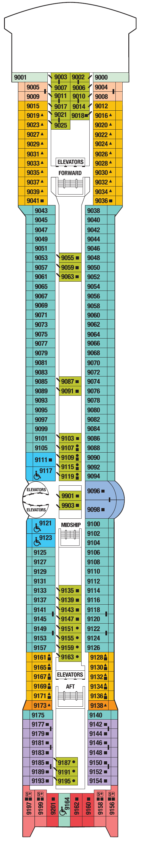 Deck plan for SKY DECK 9
