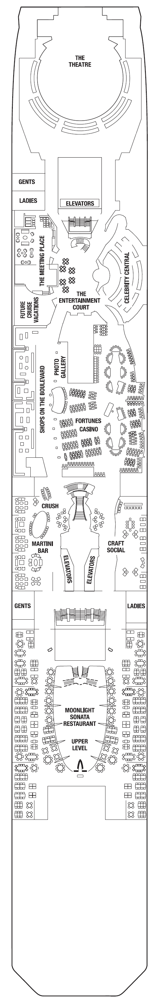 Deck plan for PROMENADE DECK 4