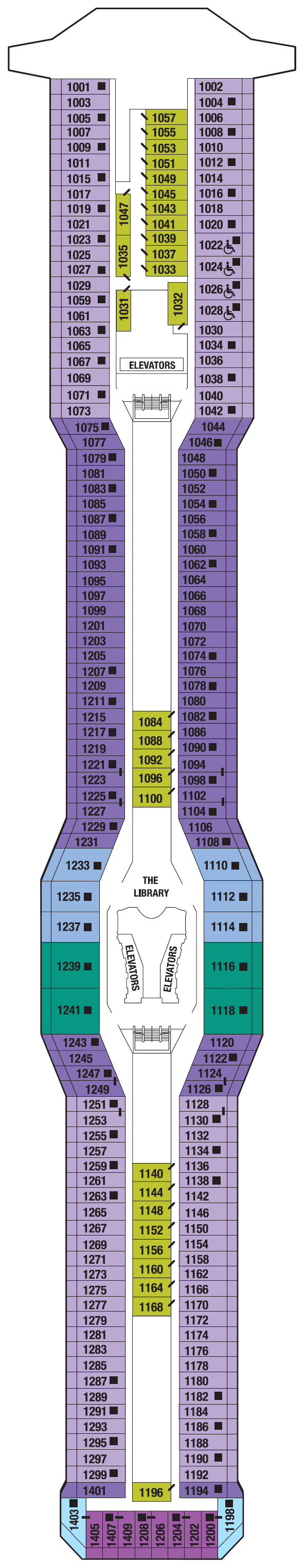Deck plan for SKY DECK 10