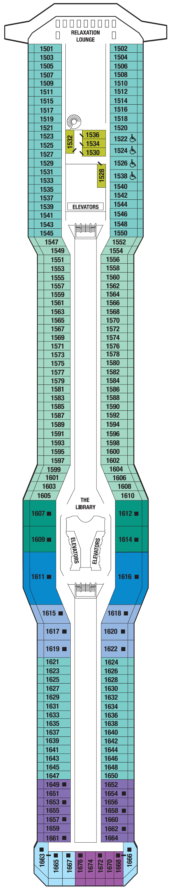 Deck plan for PENTHOUSE DECK 11