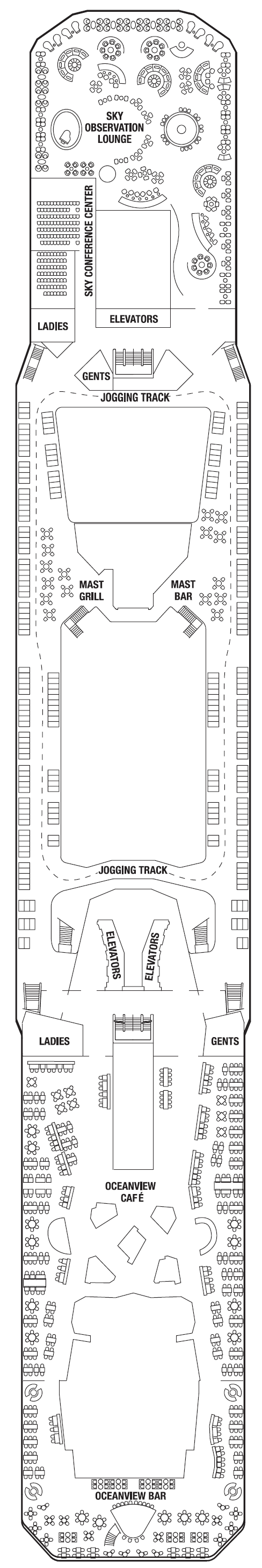 Deck plan for LIDO DECK 14