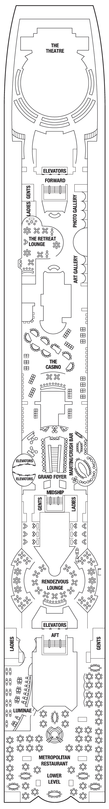Deck plan for PROMENADE DECK 4