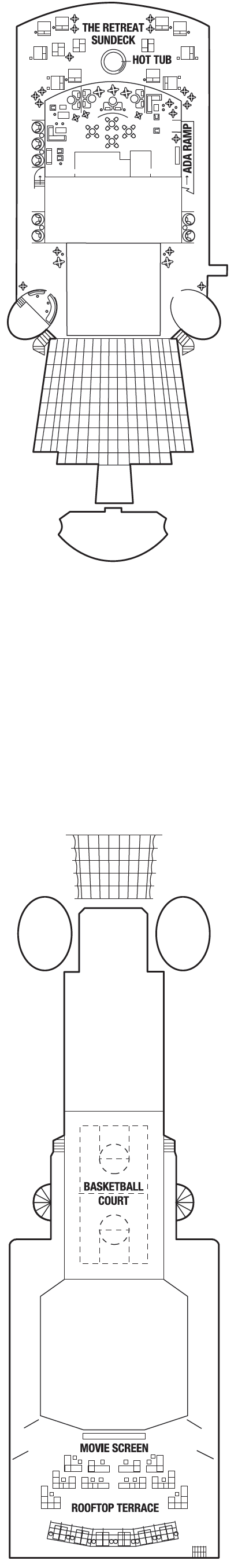 Deck plan for SPORTS DECK 12