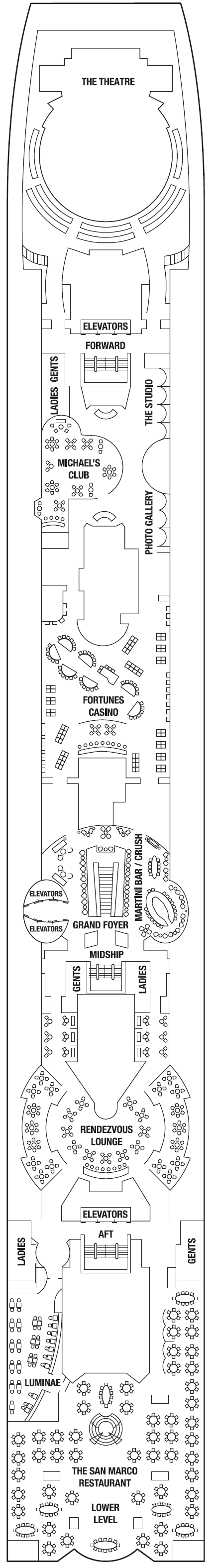 Deck plan for PROMENADE DECK 4