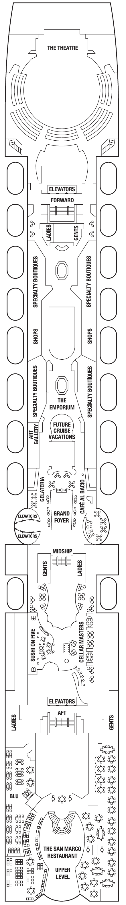 Deck plan for ENTERTAINMENT DECK 5