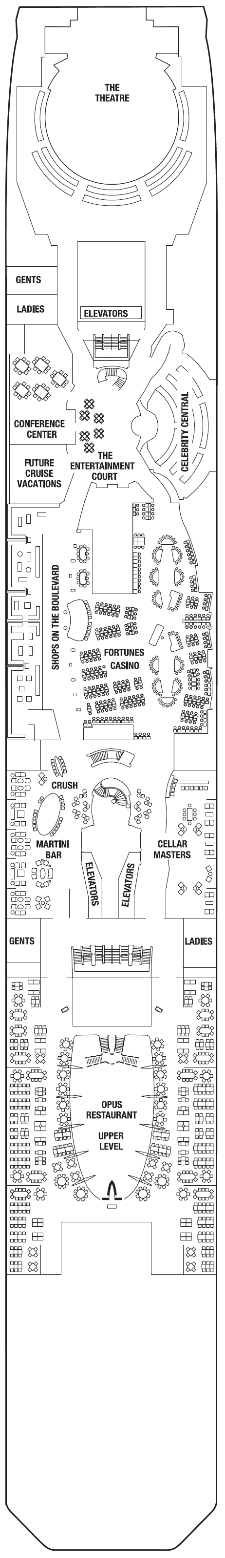 Deck plan for PROMENADE DECK 4