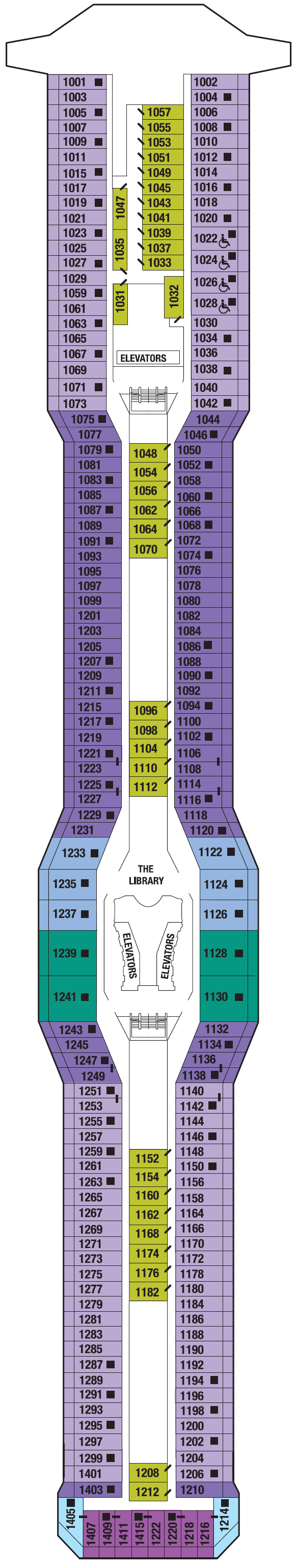 Deck plan for SKY DECK 10