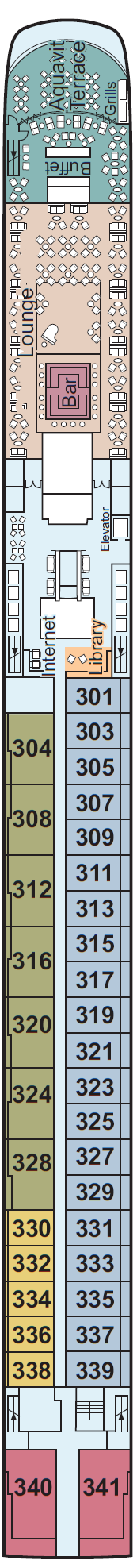 Deck plan for Upper Deck