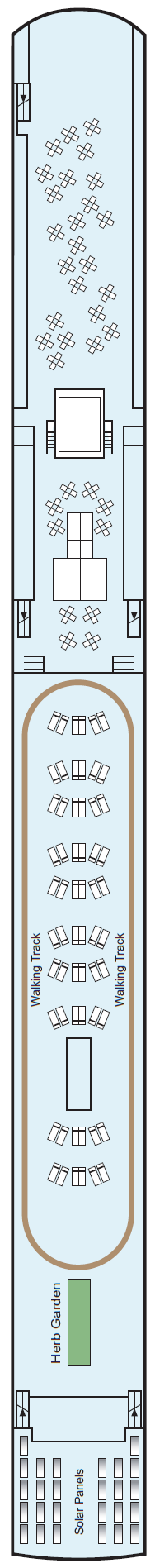 Deck plan for Sun Deck