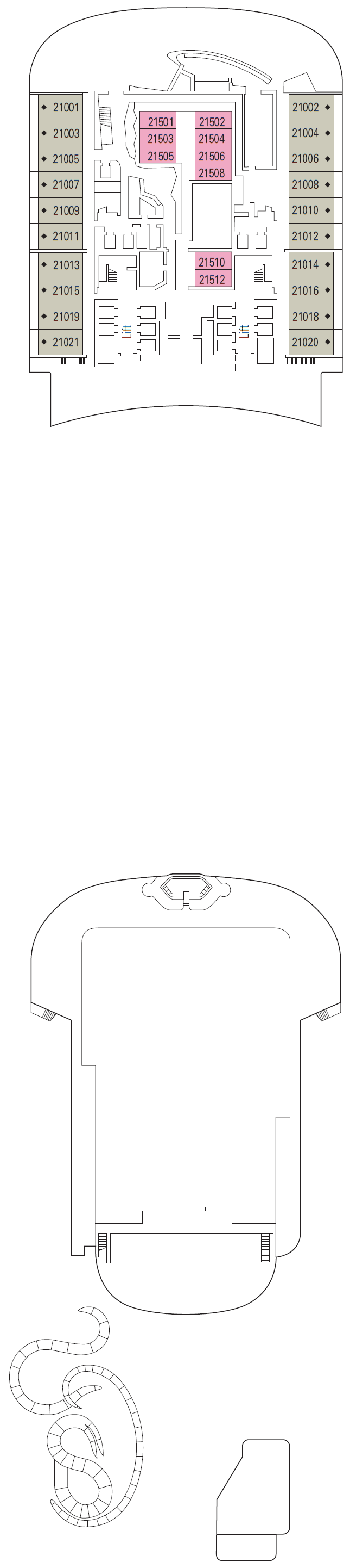 Deck plan for DECK 21