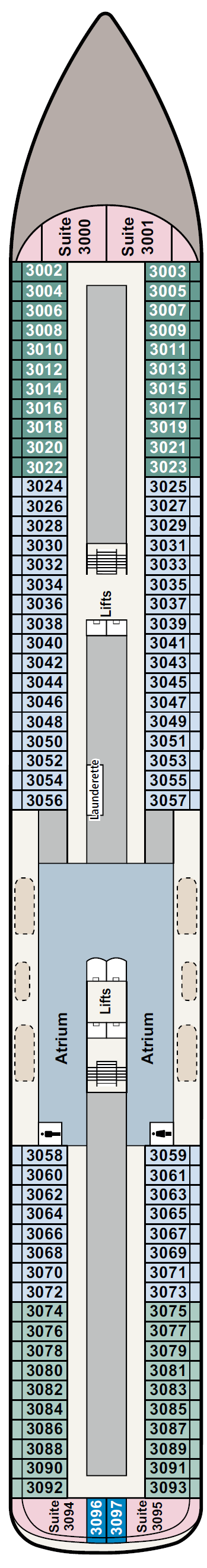 Deck plan for Deck 3