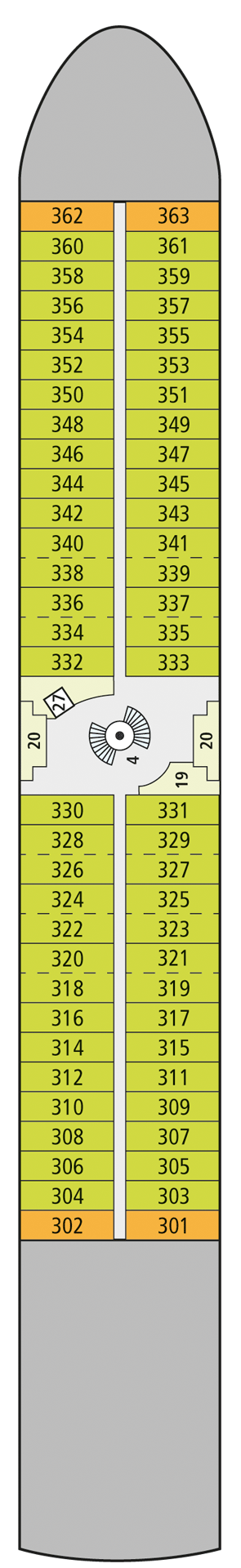 Deck plan for Deck 3