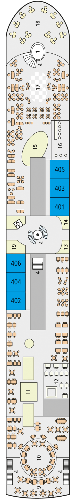 Deck plan for Deck 4
