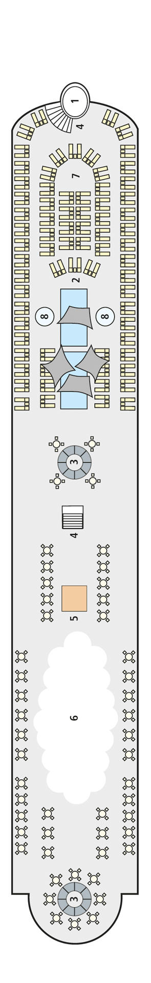 Deck plan for Deck 5