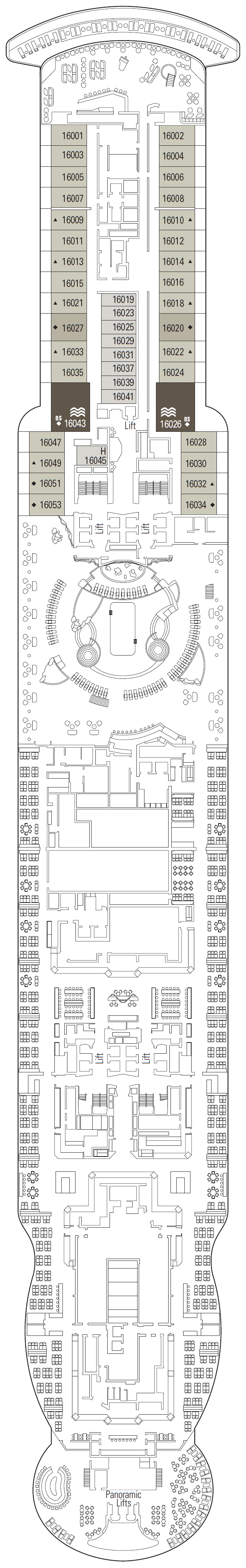 Deck plan for DECK 16
