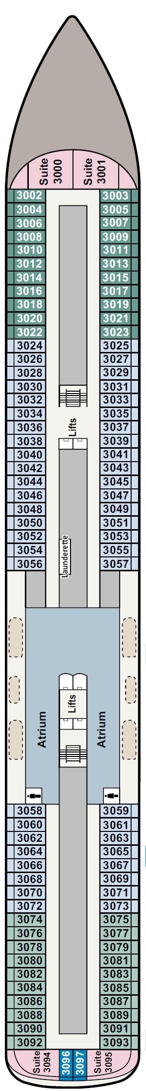 Deck plan for Deck 3