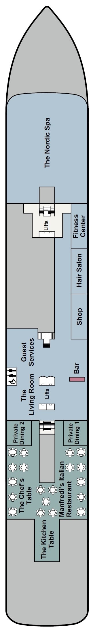 Deck plan for Deck 1
