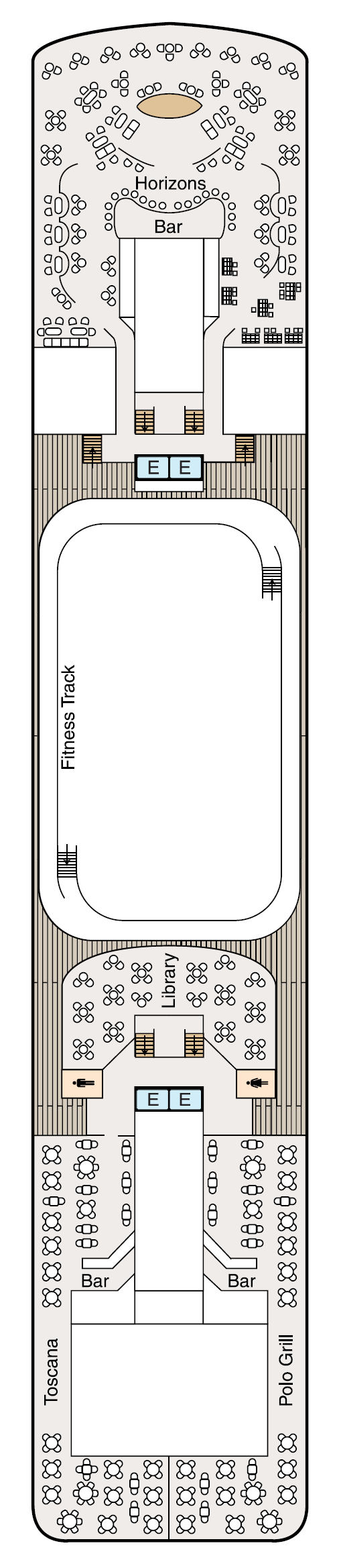 Deck plan for Deck 10