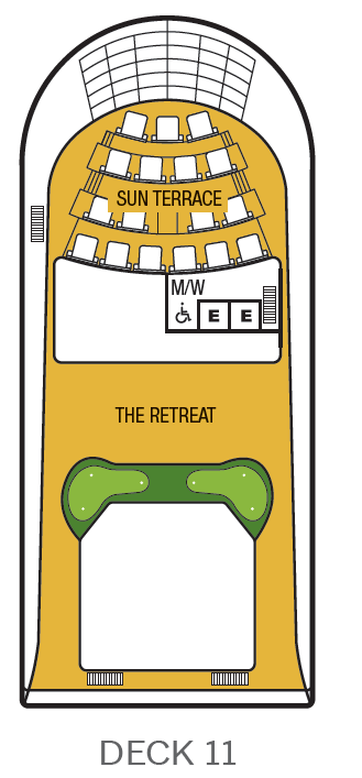 Deck plan for Deck 11