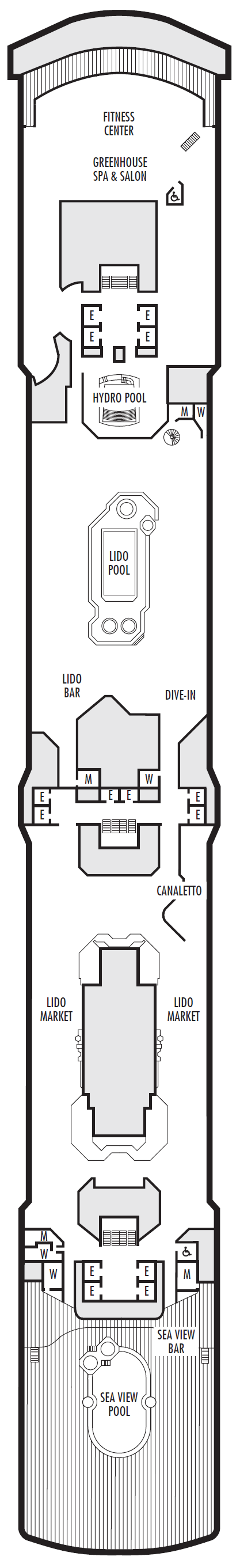 Deck plan for Lido