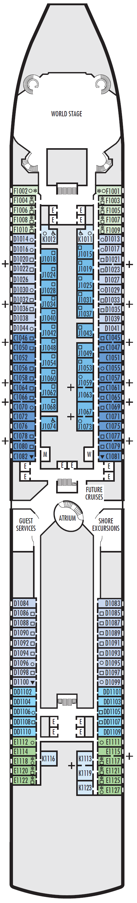 Deck plan for Main 