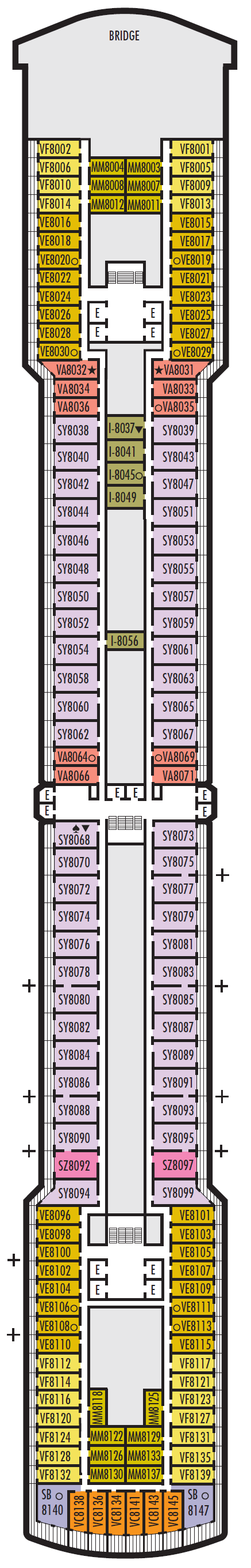 Deck plan for Navigation