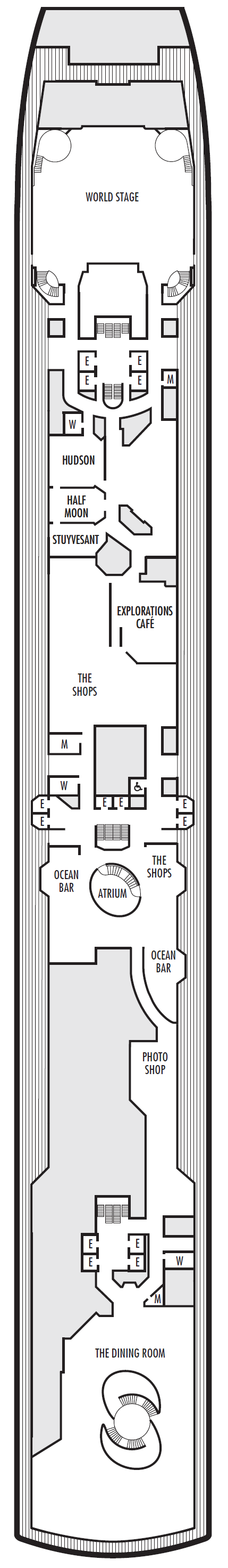 Deck plan for Promenade