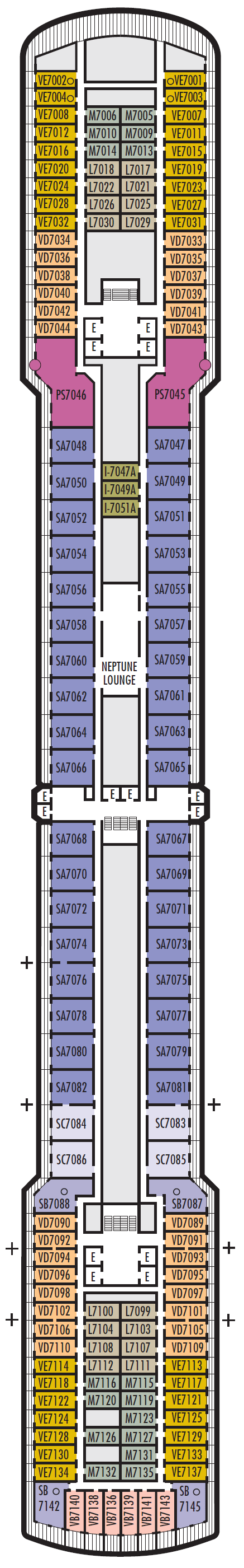 Deck plan for Rotterdam
