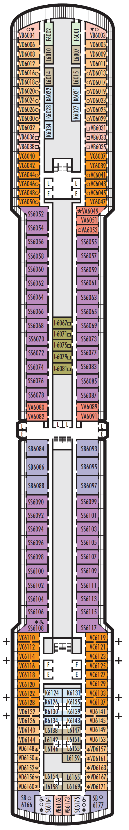 Deck plan for Upper Verandah