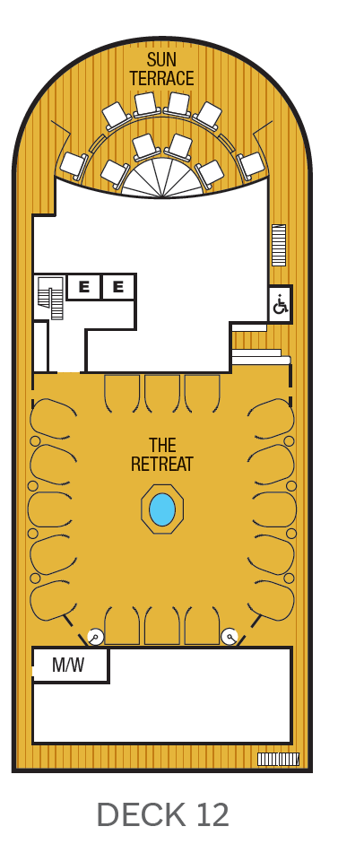 Deck plan for Deck 12