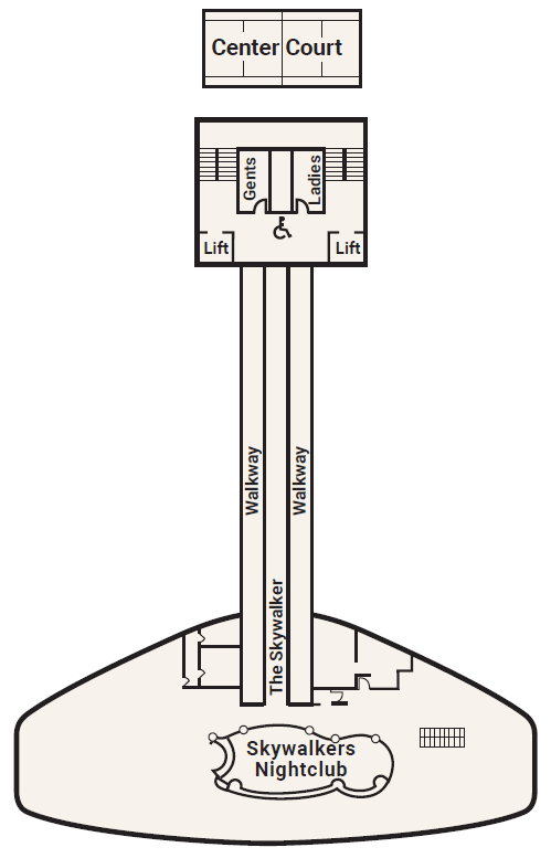 Deck plan for Deck 18 - Sky
