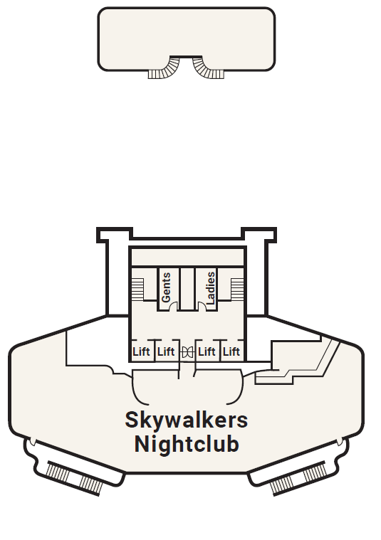 Deck plan for Deck 18 - Sky