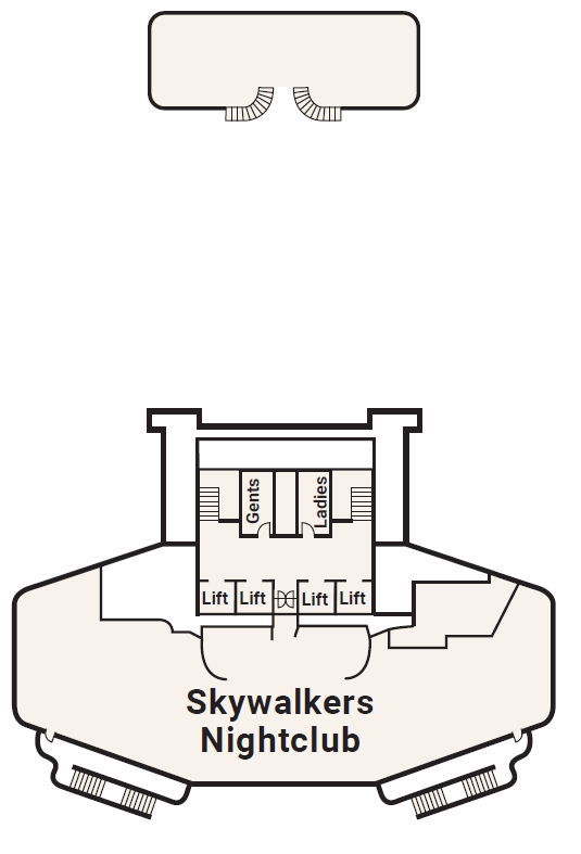 Deck plan for Deck 18 - Sky